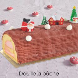 3 douilles pour décoration de la bûche de Noël