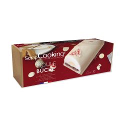 Moule à bûche avec insert en plastique réutilisables