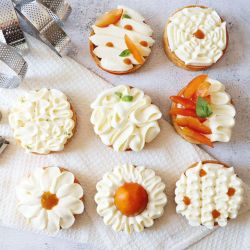 3 douilles pétale courbée, Saint-Honoré et petite pétale pour tartes et gâteaux