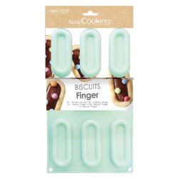 Moule anti-adhésif Finger pour 7 biscuits longs