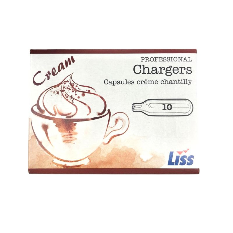 Cartouches de gaz pour siphon Chantilly (8g de N2O) Liss - Liss