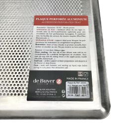 Plaque de cuisson micro-perforée 40 x 30 cm DE BUYER - Culinarion