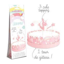 Gâteau Licorne : coffret de décorations thème licorne complet - Décoration  cake design