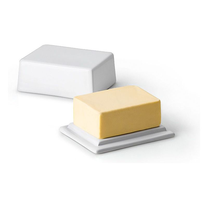 Plat à beurre en porcelaine - modèle 250 grammes de beurre