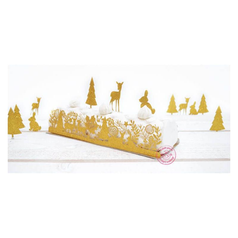 ScrapCooking - Kit de 2 Embouts de Bûche Déco Bois « Forêt Enchantée » -  Accessoires Décoration Dessert de Noël - Animaux pour Gâteaux, Pâtisseries  - 4940 : : Cuisine et Maison