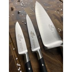 Pack essentiel 3 couteaux de cuisine forgés Edonist noir - Sabatier