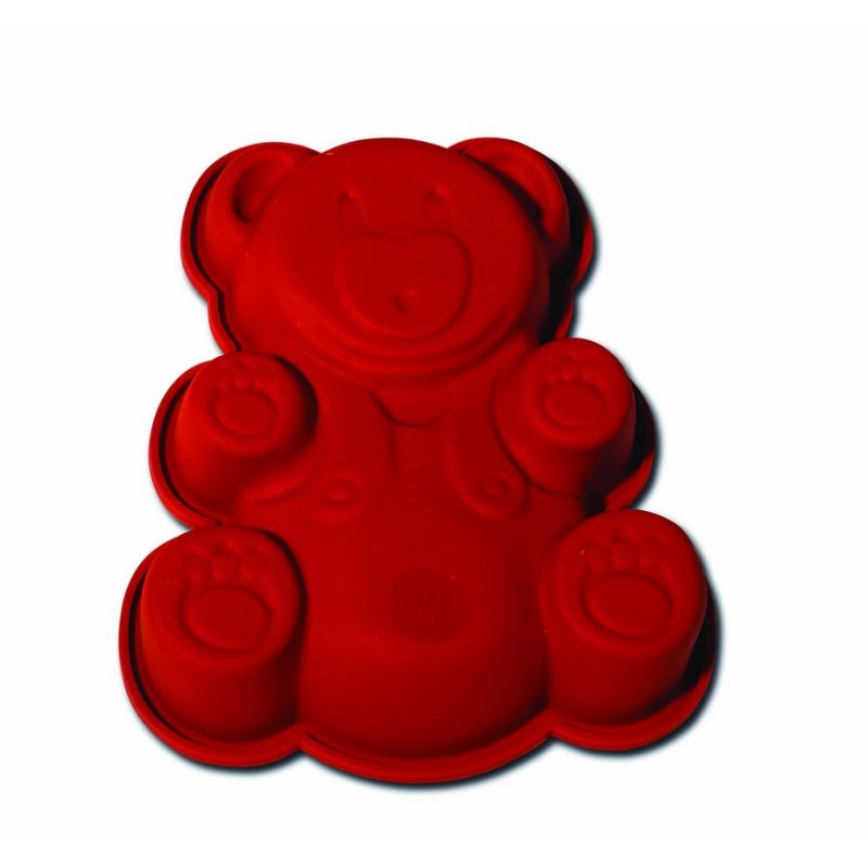 Moule à gâteau en forme d'ourson en silicone - Différents coloris