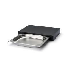 Planche avec tiroir acier inox