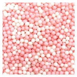 Décors sucrés blanc rose 55g