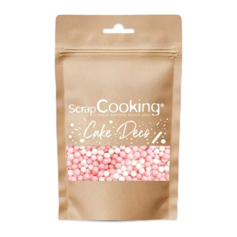 Sachet refermable blanc rose